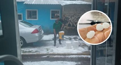 ¡Tras calorones, se suelta el granizo en Xalapa y alrededores! +Video