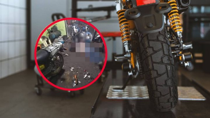 Recibe joven balazo en la cabeza mientras trabajaba en su taller de motos