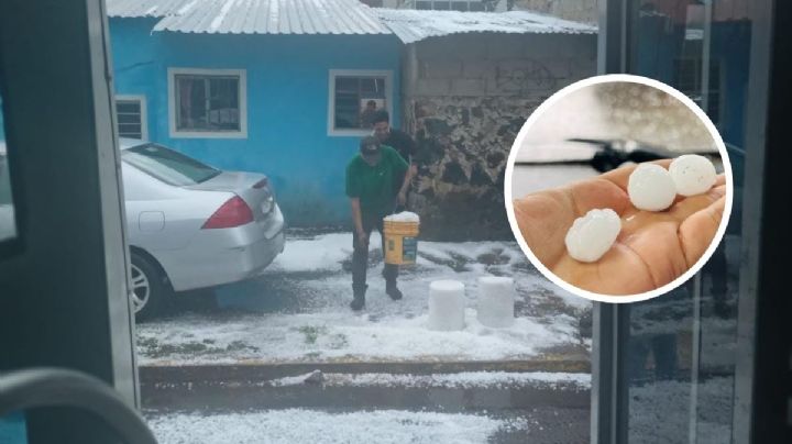 ¡Tras calorones, se suelta el granizo en Xalapa y alrededores! +Video