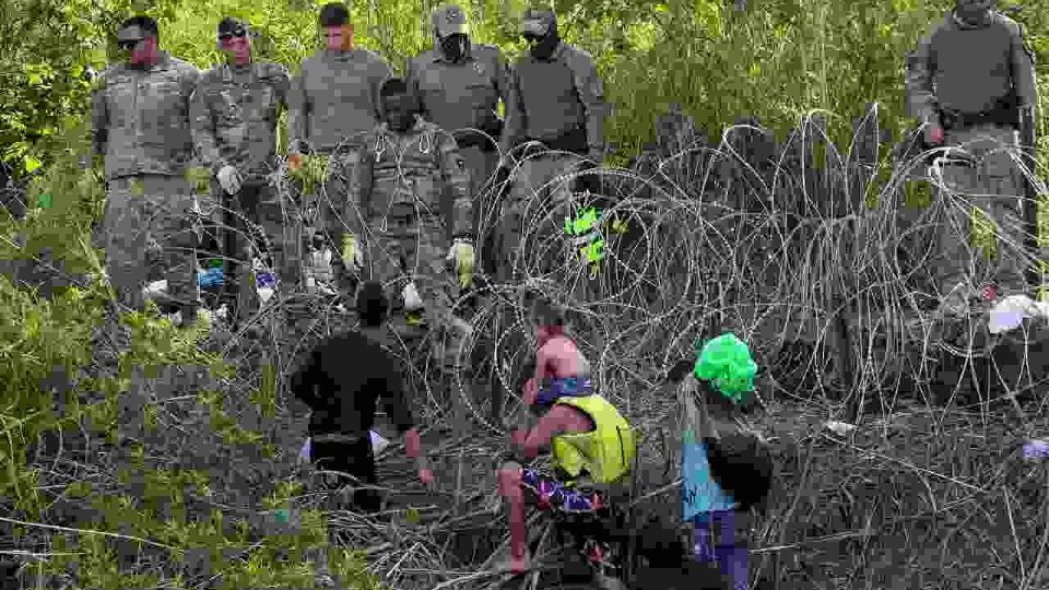 Migrantes en la frontera México-EU