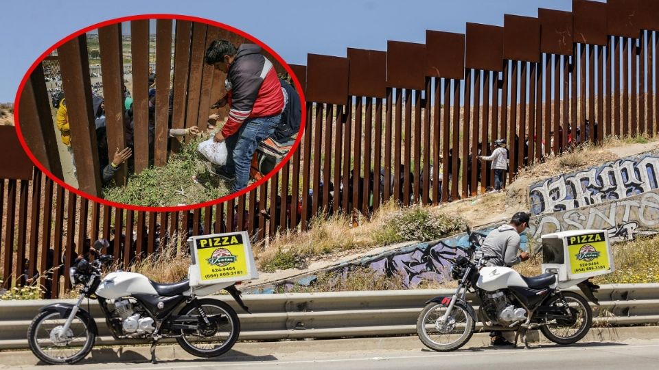 Detrás de los barrotes los migrantes sacan la mano y piden desesperadamente comida