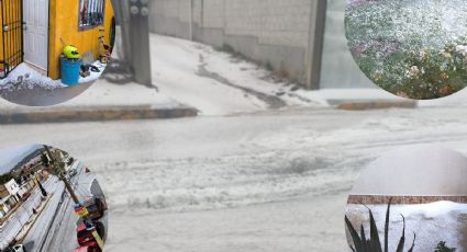 Granizada tapiza de hielo la Zona Metropolitana de Pachuca; aquí las fotos