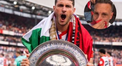 Las emocionantes lágrimas de “Chaco” Giménez tras ver a Santi campeón con el Feyenoord