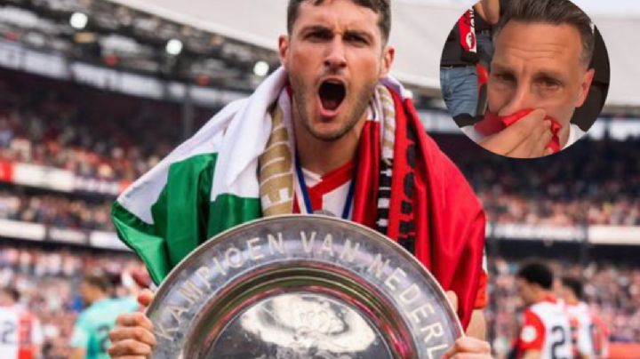 Las emocionantes lágrimas de “Chaco” Giménez tras ver a Santi campeón con el Feyenoord