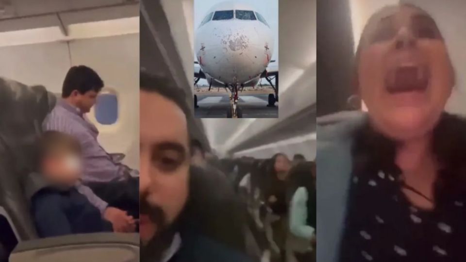 Los pasajeros de un vuelo de Volaris compartieron videos de cómo vivieron su vuelo a Monterrey al cruzar por una tormenta; el parabrisas del avión se estrelló