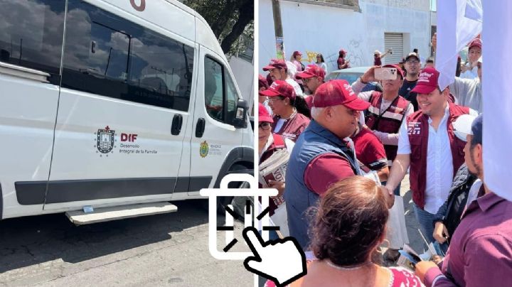 Tras polémica, Eric Cisneros borra fotos en mitin de Delfina Gómez