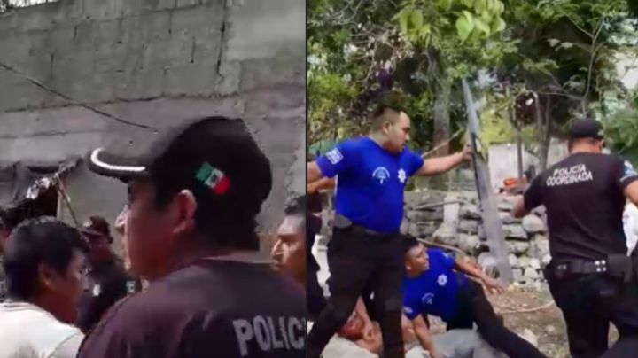 VIDEO | Policías ingresan a predio sin orden; se enfrentan con habitantes de la casa