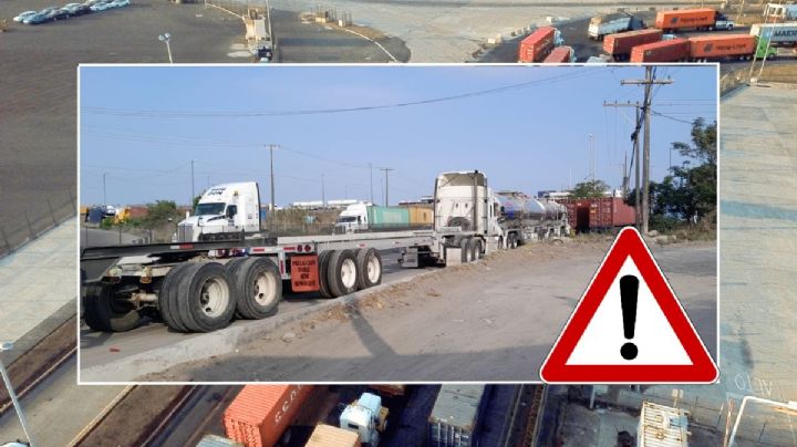 Traileros cumplen 24 horas con bloqueo en acceso al puerto de Veracruz