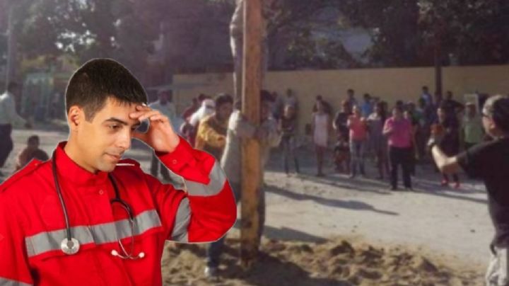 Joven cae de palo encebado de 5 metros en feria de Tezontepec... pero la fiesta sigue | FOTOS