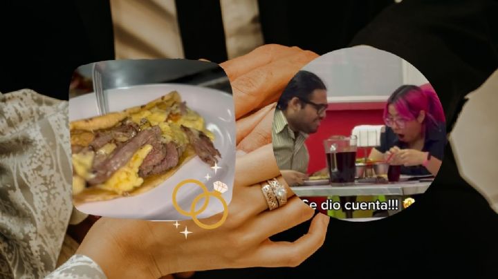 VIDEO: En Veracruz, joven le da anillo de matrimonio dentro de un taco