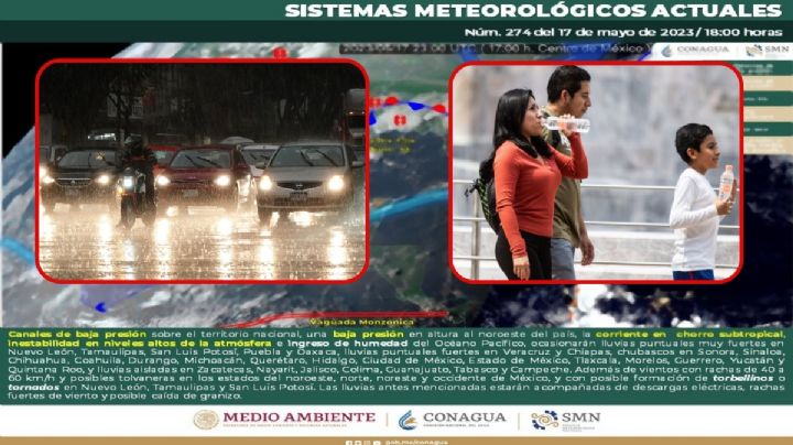 ¿Cómo estará el clima en México este jueves 18 de mayo?