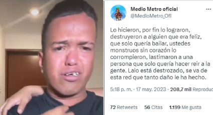 "Finalmente lo rompieron"; Medio Metro se va de Twitter por bullying