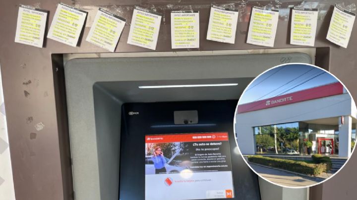 ¿Prestamistas falsos tapizan cajeros de Banorte?