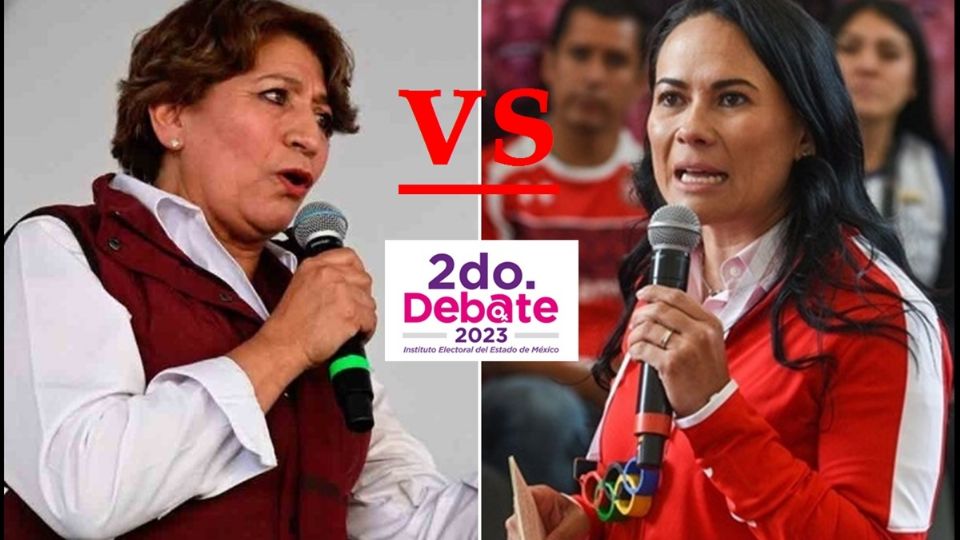 Arranca 2o debate entre Delfina Gómez y Alejandra del Moral