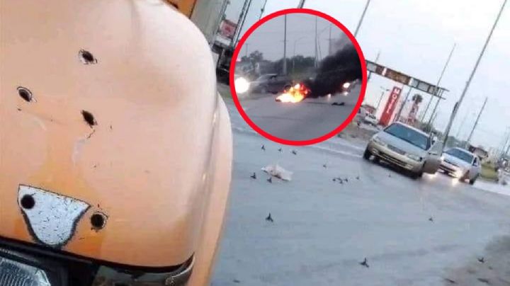 VIDEOS: Por segunda ocasión Tamaulipas amanece con bloqueos y balaceras