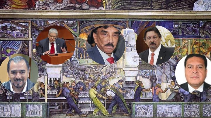 Líderes sindicales: suma de 170 años de cacicazgo y corporativismo en torno a AMLO