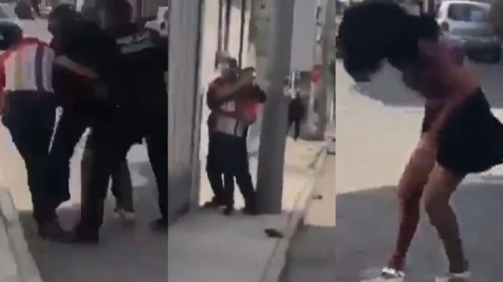 “Me dispararon”; hombre forcejea con policías y le termina disparando a su novia | VIDEO