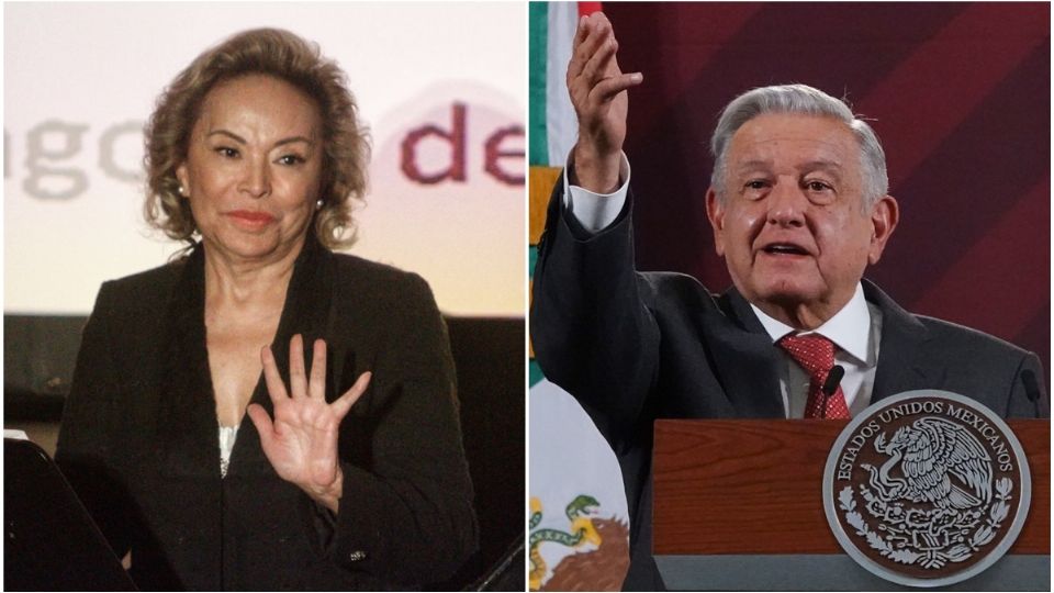 Elba Esther Gordillo y Andrés Manuel López Obrador.