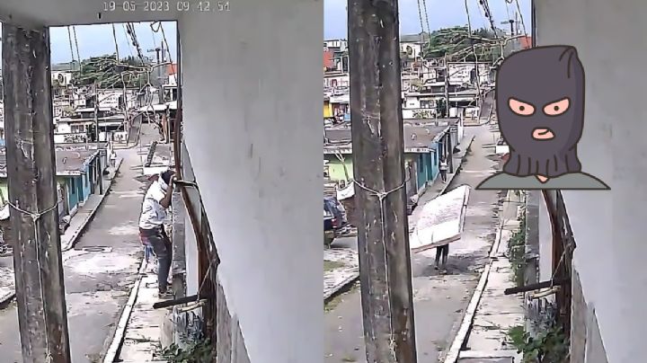 VIDEO | Se viraliza robo de colchón en Córdoba, Veracruz