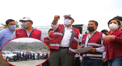 Gobernador de Puebla recorre ruta de evacuación número 2 de volcán Popocatépetl