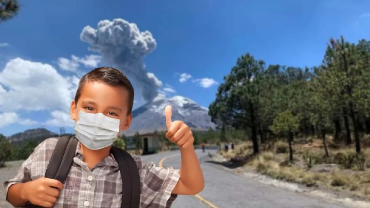 ¿Se suspenderán igual las clases en Hidalgo por ceniza del Popocatépetl? Esto sabemos