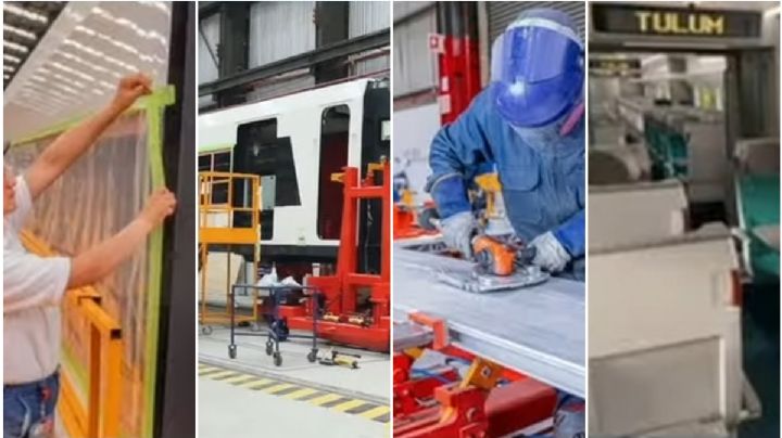 Por terminar primeros vagones del Tren Maya; así se llevarán de Sahagún a Cancún | FOTOS