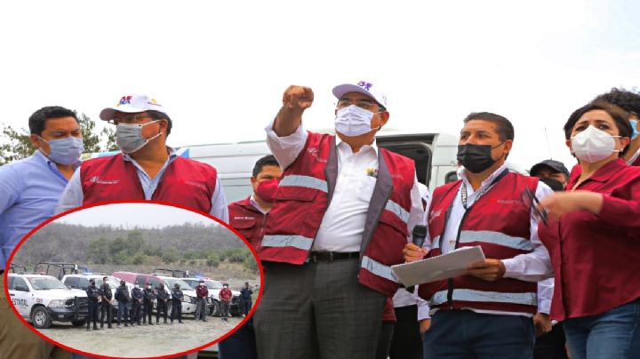 Gobernador de Puebla recorre ruta de evacuación número 2 de volcán Popocatépetl