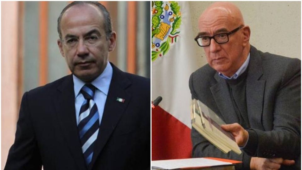 El expresidente Felipe Calderón y el senador Dante Delgado