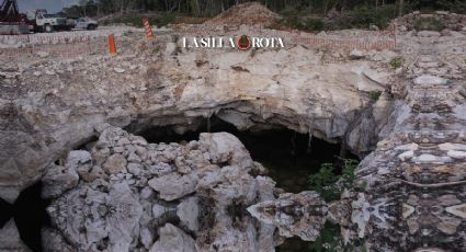 Tren Maya: el cenote que exhibe los daños por obras del Tramo 5 en Tulum