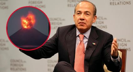 "Preocupante pero gran espectáculo": Felipe Calderón sobre el volcán Popocatépetl