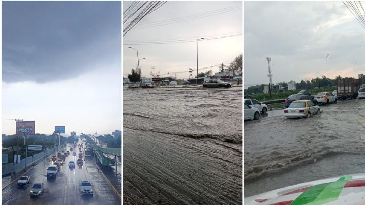 Fuerte lluvia deja inundadas calles en Pachuca y Mineral de la Reforma | FOTOS
