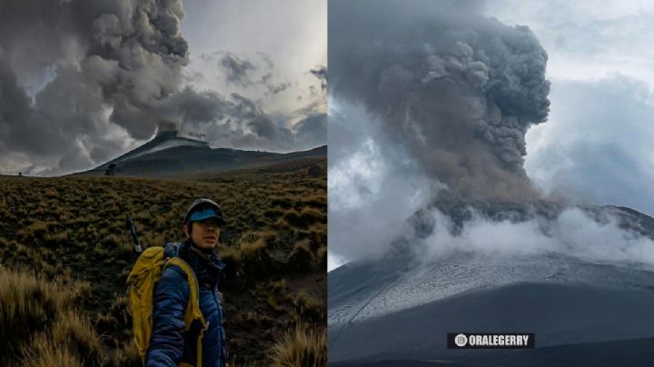 Tiktoker sube a Popocatépetl en plena contingencia y graba tremor (VIDEO)