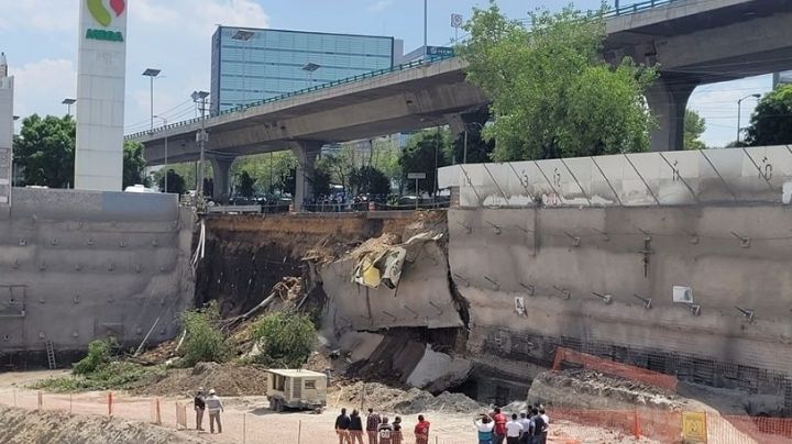 El socavón de Valle Dorado causa caos en Periférico Norte