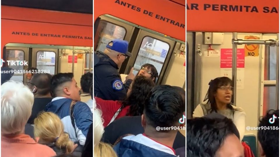 Betty provoca caos en el Metro CDMX por no bajarse del vagón