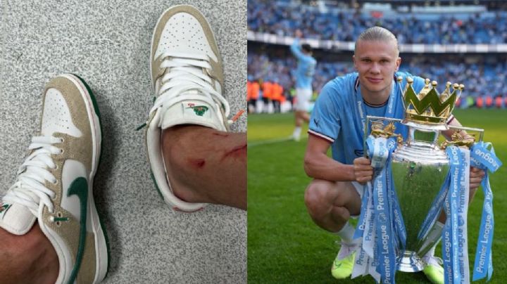 ¿Cuánto cuestan los tenis de Jarritos que presumió Erlin Haaland?