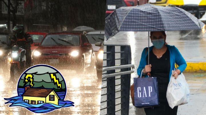 Así estarán las lluvias: Conagua pide tomar precauciones ante posibles inundaciones y deslaves