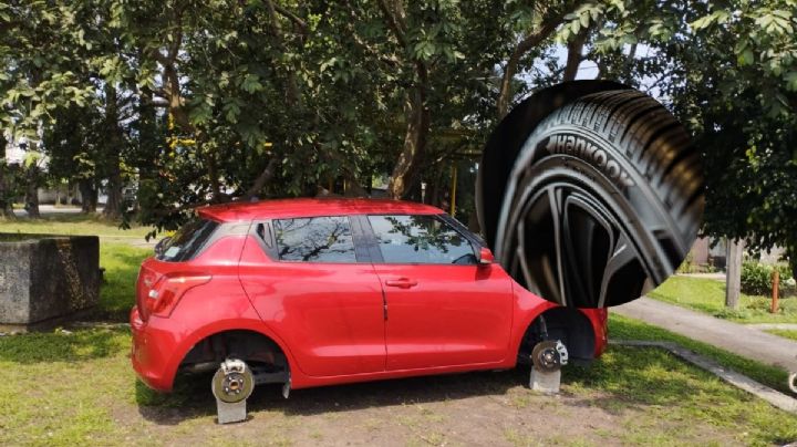 Banda de roba llantas vuelve a atacar en Ixtaczoquitlán, Veracruz