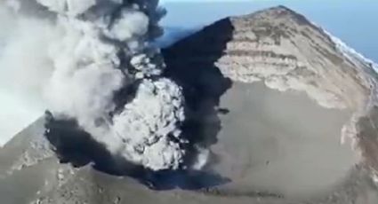 Popocatépetl: Las impresionantes imágenes del cráter que captó la Marina