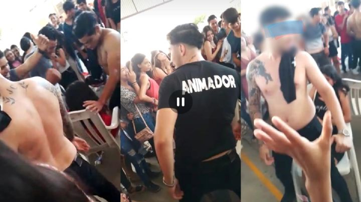 Festejan día del estudiante con show de “strippers” en secundaria de Apatzingán
