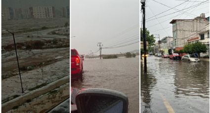 Otra vez en domingo, granizada e inundaciones en Pachuca | FOTOS