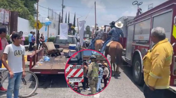 Explota pirotecnia en peregrinación; 3 niños heridos