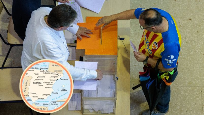 Este domingo, ciudadanos de España votan para elegir representantesmunicipales y regionales