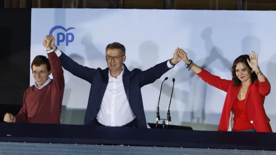 El PP de Alberto Núñez Feijóo ganó en las municipales tanto en el cómputo de votos, con una diferencia de 687,000 sufragios sobre el PSOE de Pedro Sánchez