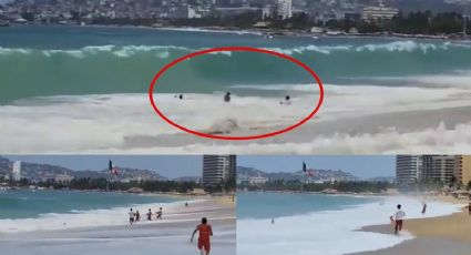 Salvavidas se lanzan a la acción; rescatan a menor saltillense en playa de Acapulco (VIDEO)