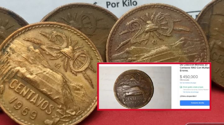 Moneda vieja de 20 centavos te puede hacer rico
