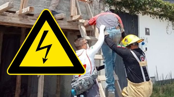 Albañil recibe descarga eléctrica en domicilio de Pachuca