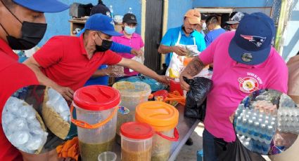 Llevan capitalinos comida y agua al basurero; apoyan a combatientes del incendio