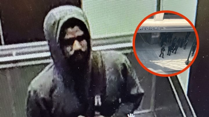 Imágenes del tirador en hospital de Atlanta; deja varios heridos y se fuga