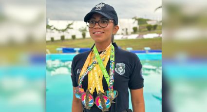Nayeli, nadadora de la SSP, competirá en travesía de aguas abiertas en Cuba