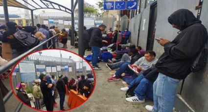 Todo mundo se saltó el muro, pero yo no me quise saltar: Migrantes hacen plantón para solicitar asilo